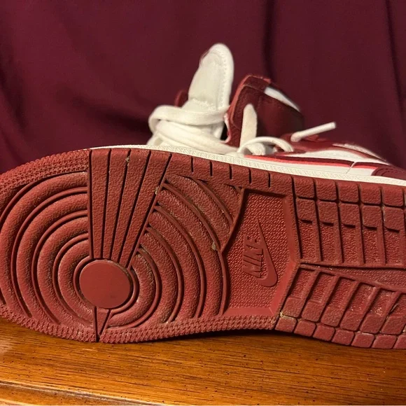 Nike Red and White Sneakers - Picture 3 of 7